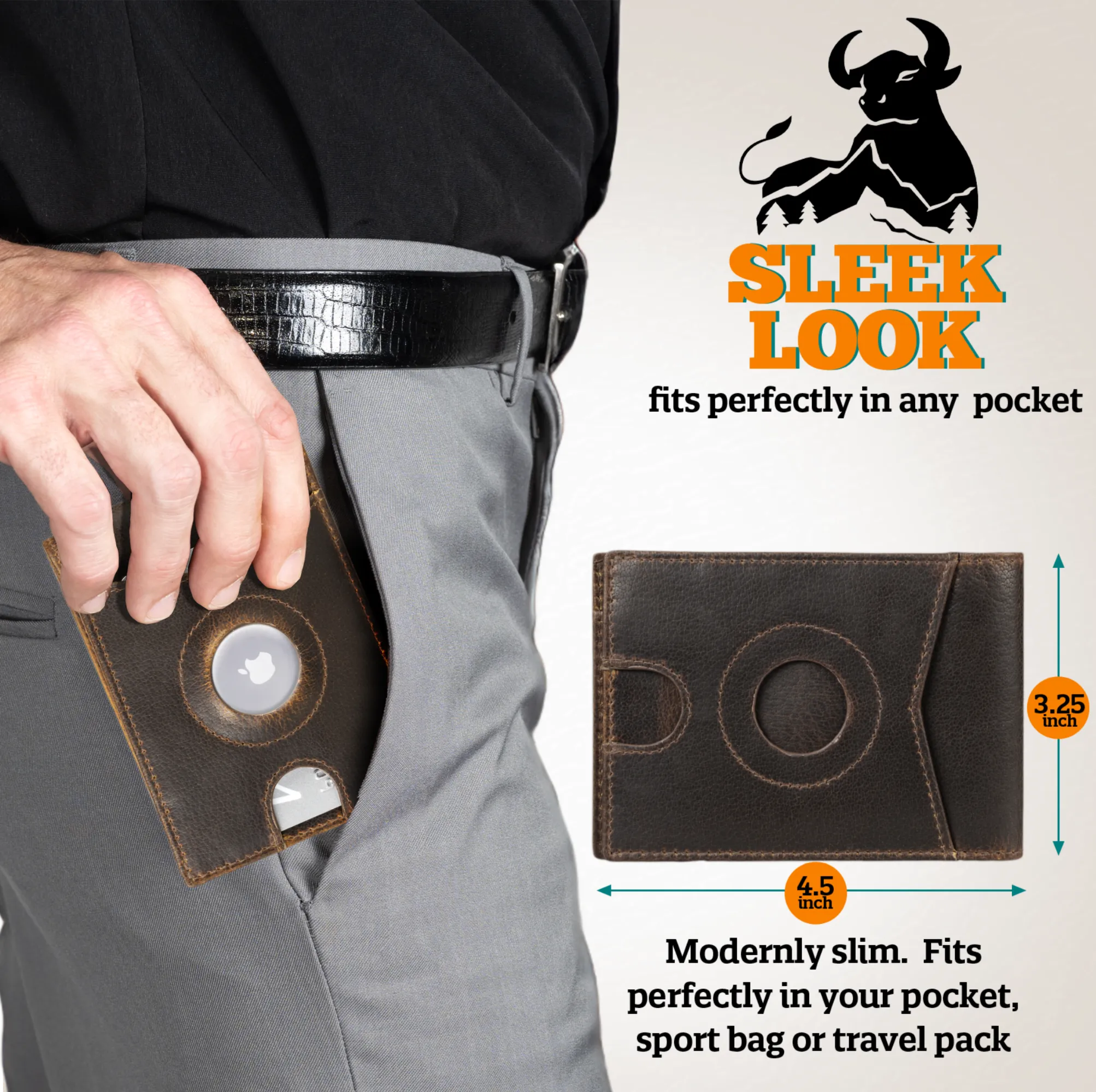 Bifold Slim with or without Airtag