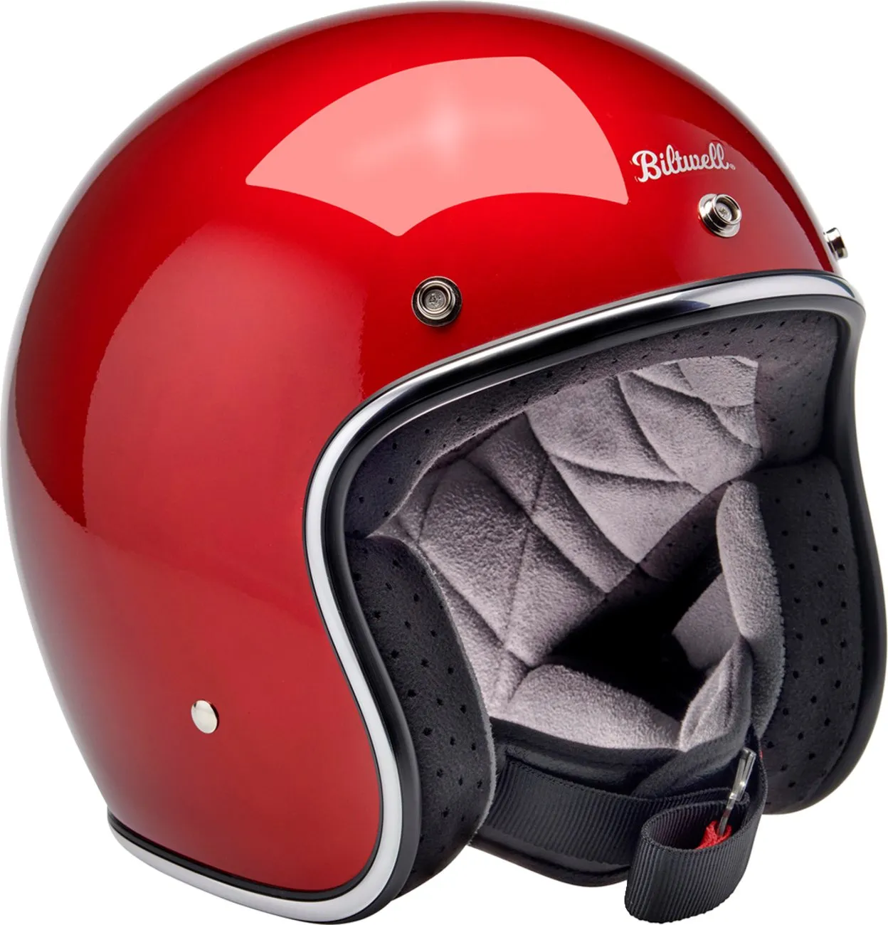 BILTWELL Bonanza Helmet - Metallic Cherry Red