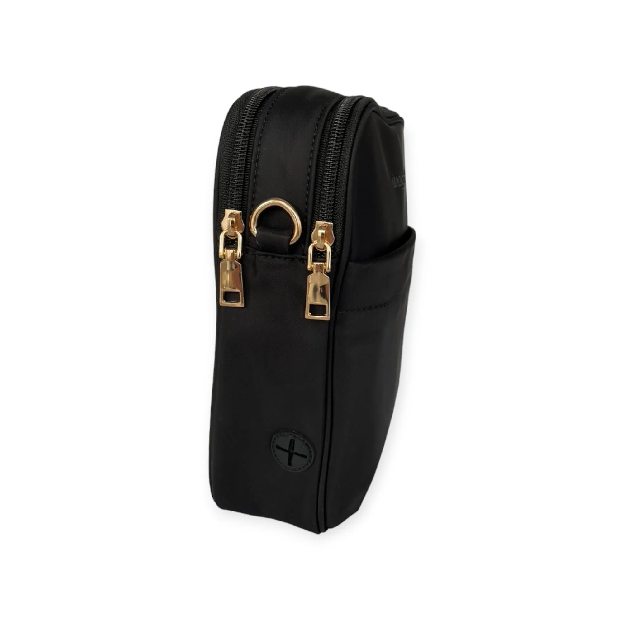 Black Crossbody Dog Walking Bag