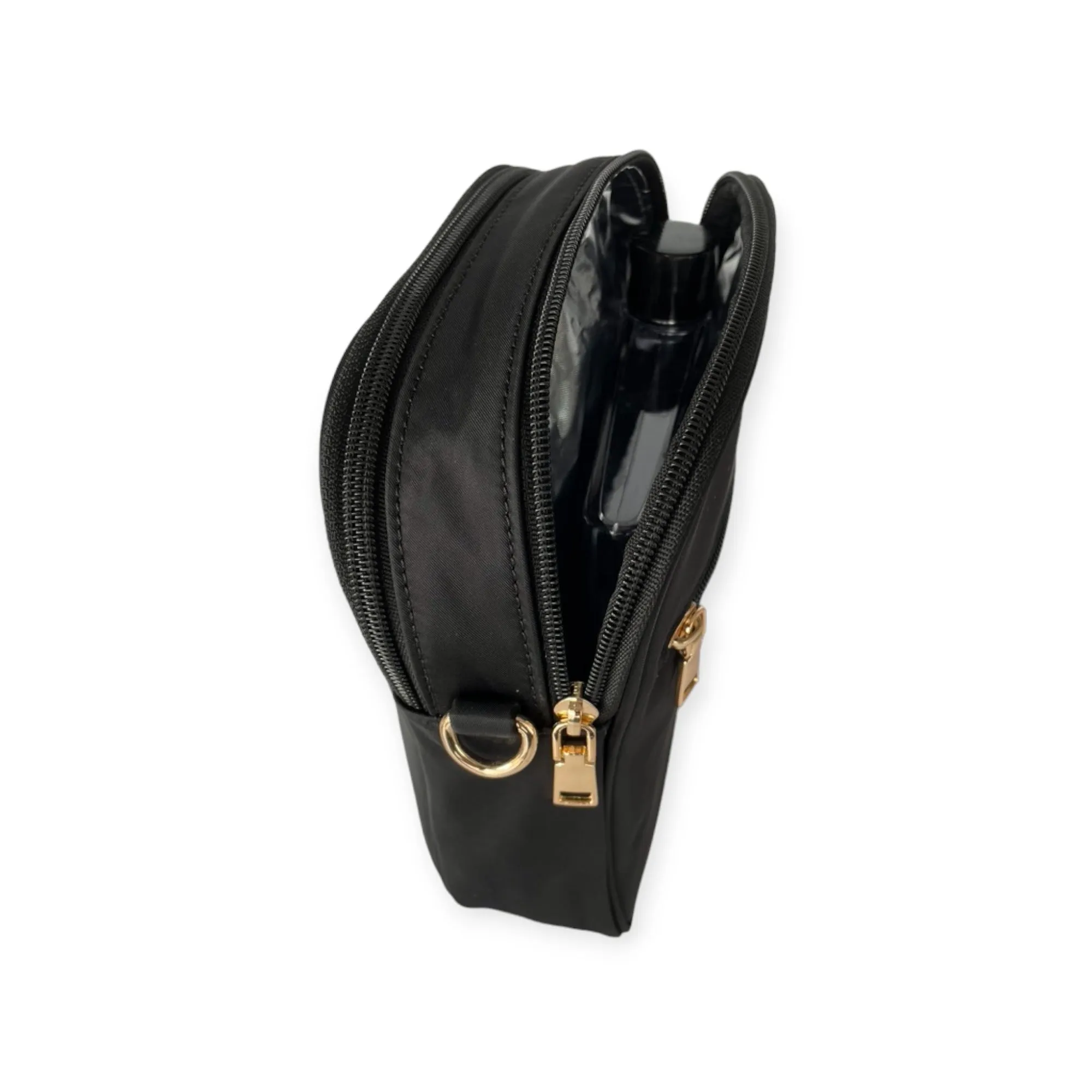 Black Crossbody Dog Walking Bag