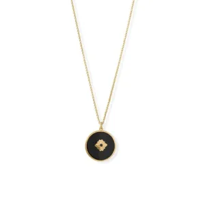 Black Onyx & Mother of Pearl Reversible Necklace