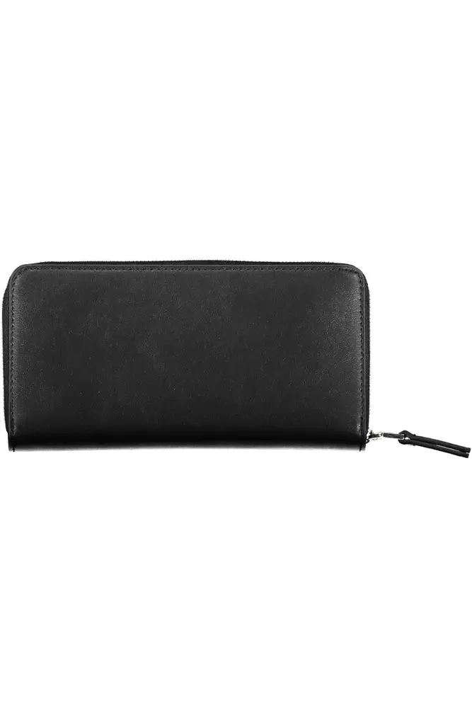 Black Polyethylene Women Wallet