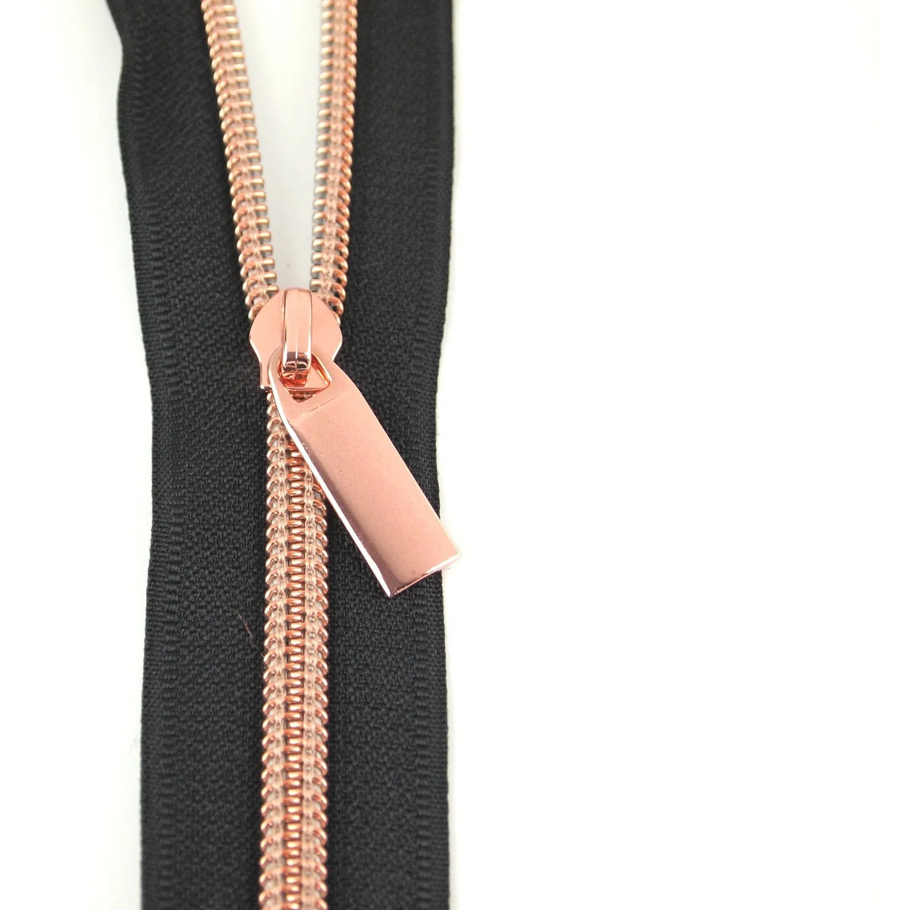 Black Zippers by the yard