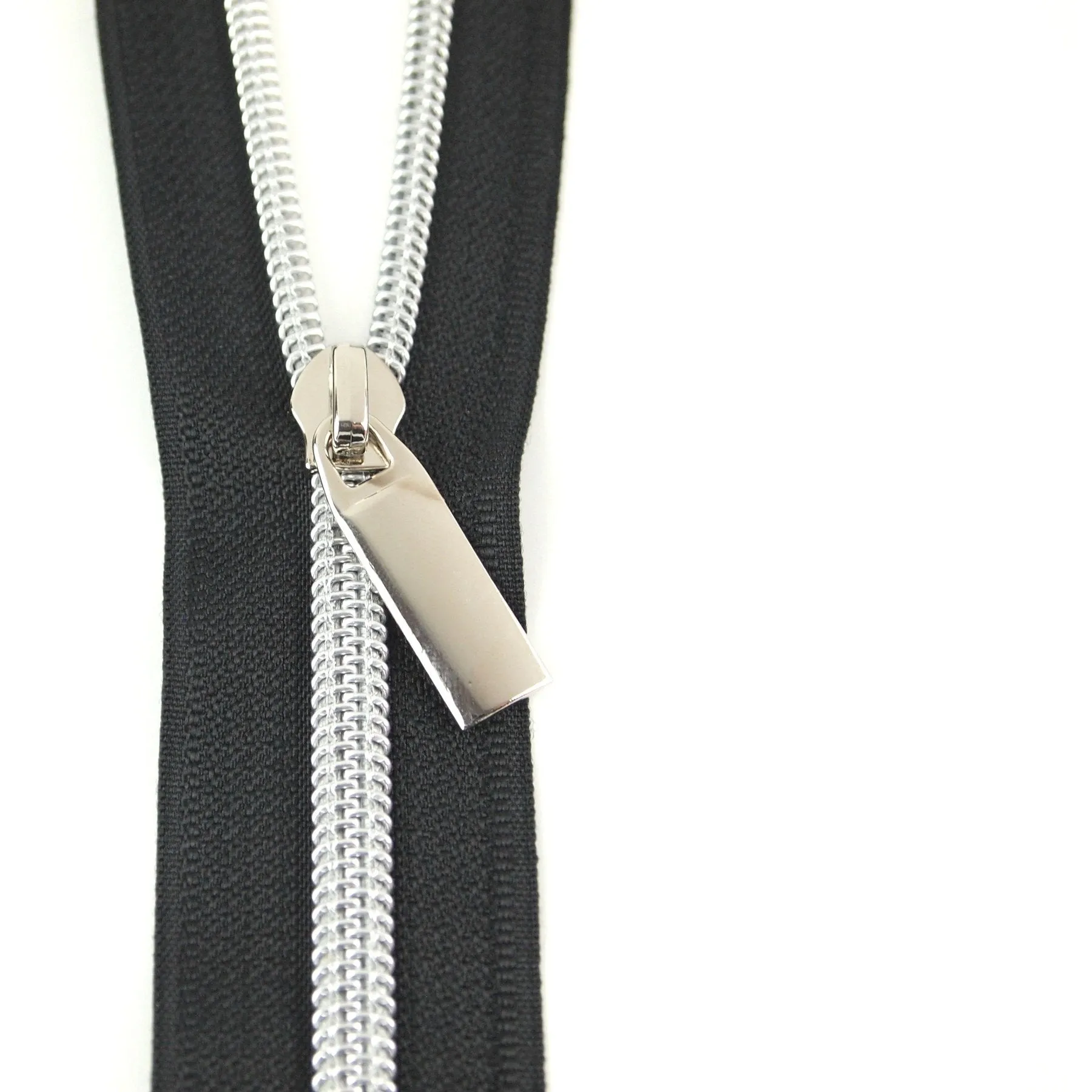 Black Zippers by the yard