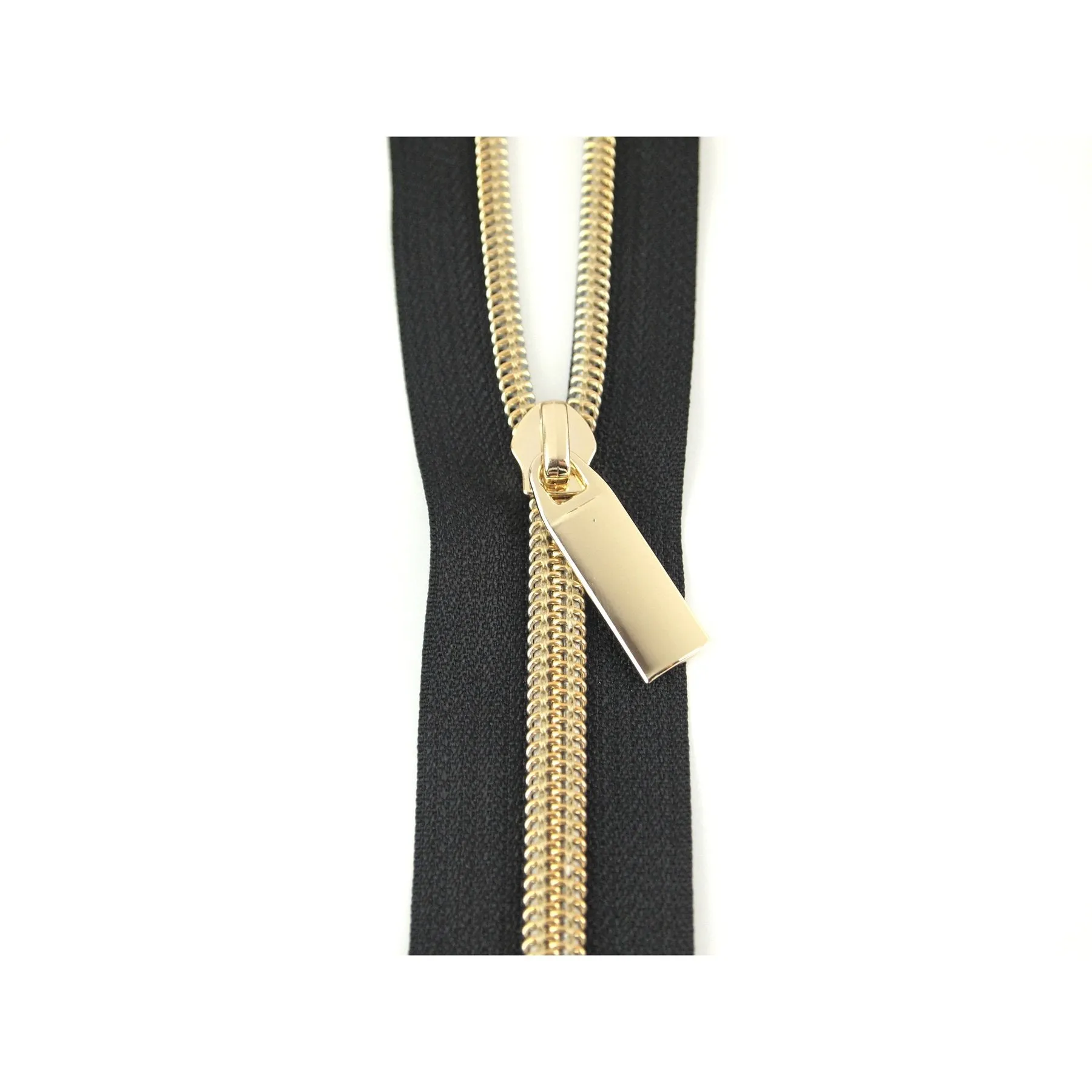 Black Zippers by the yard