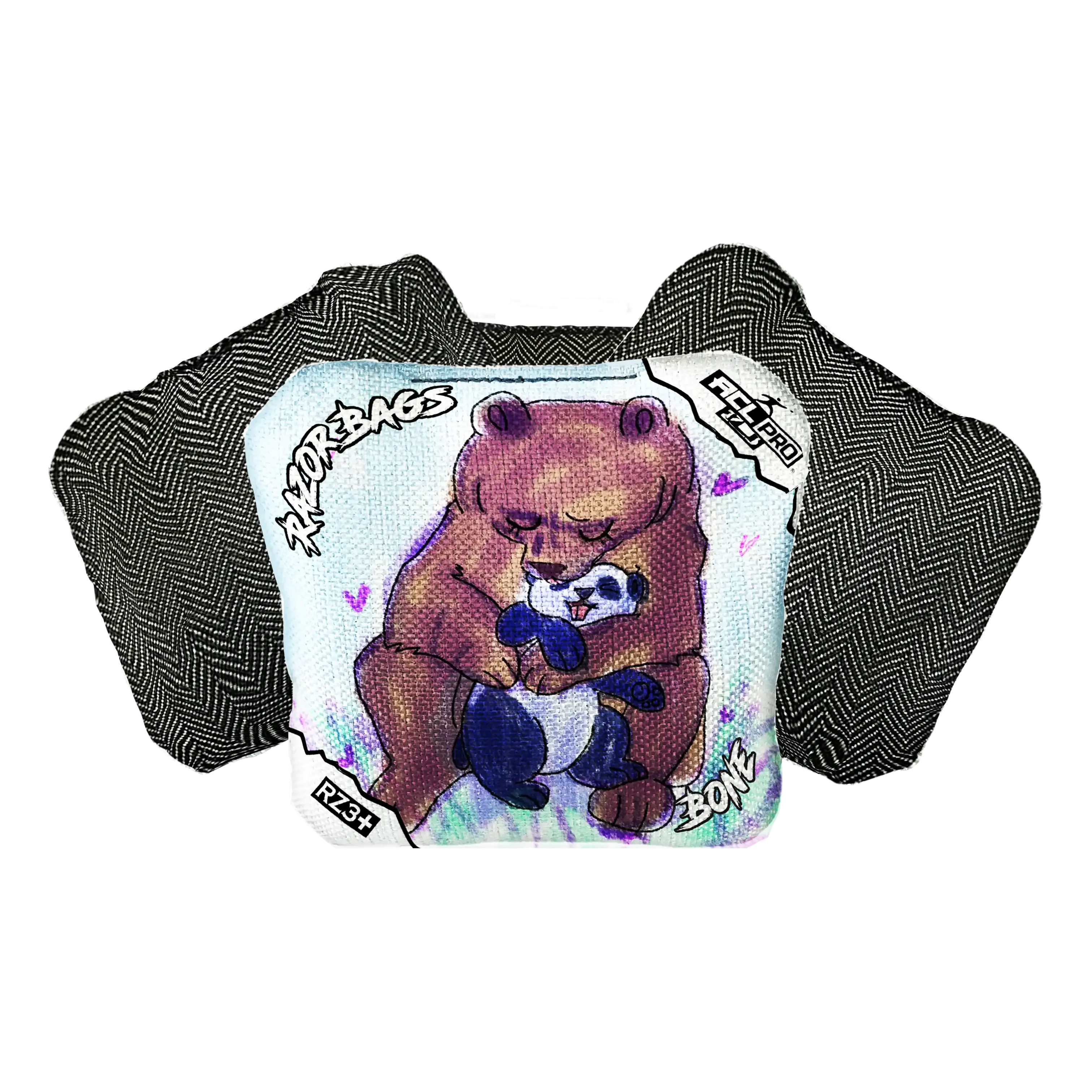 Bone | Bear Hug | ACL PRO Razor Cornhole Bags