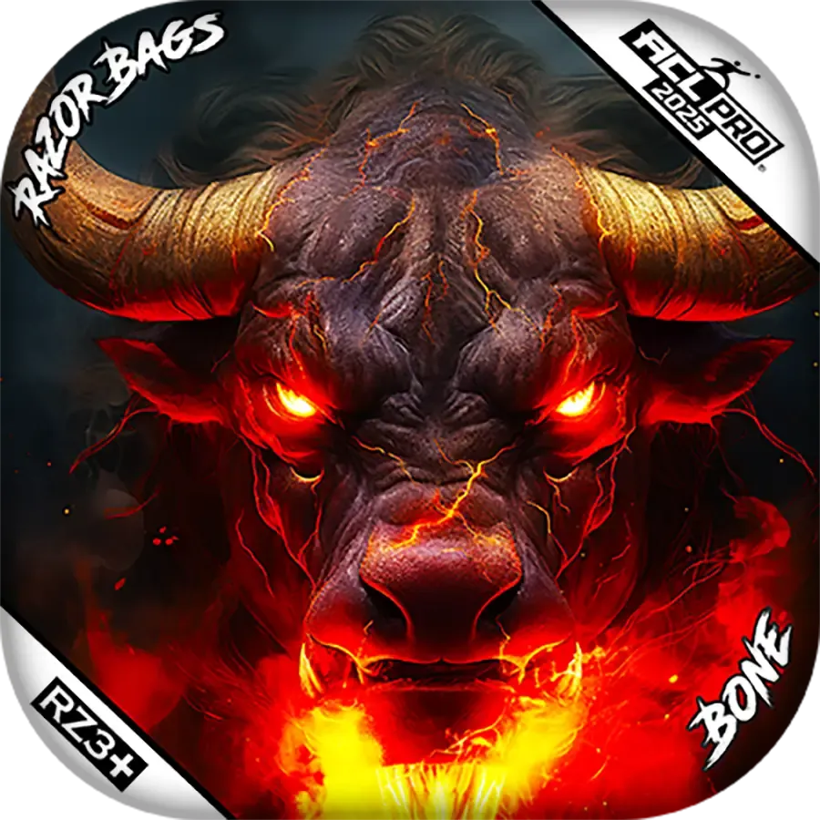 Bone | Fire Buffalo 2 | ACL PRO Razor Cornhole Bags