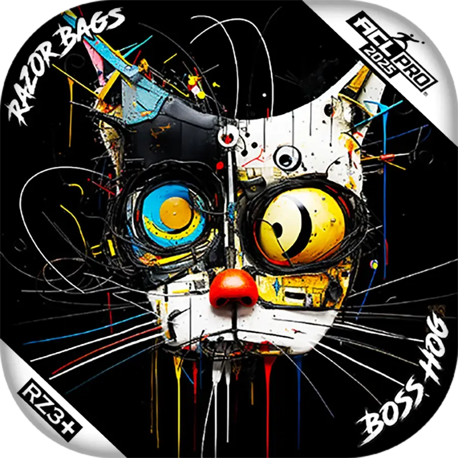 Boss Hog | Cat Abstract | ACL PRO Razor Cornhole Bags