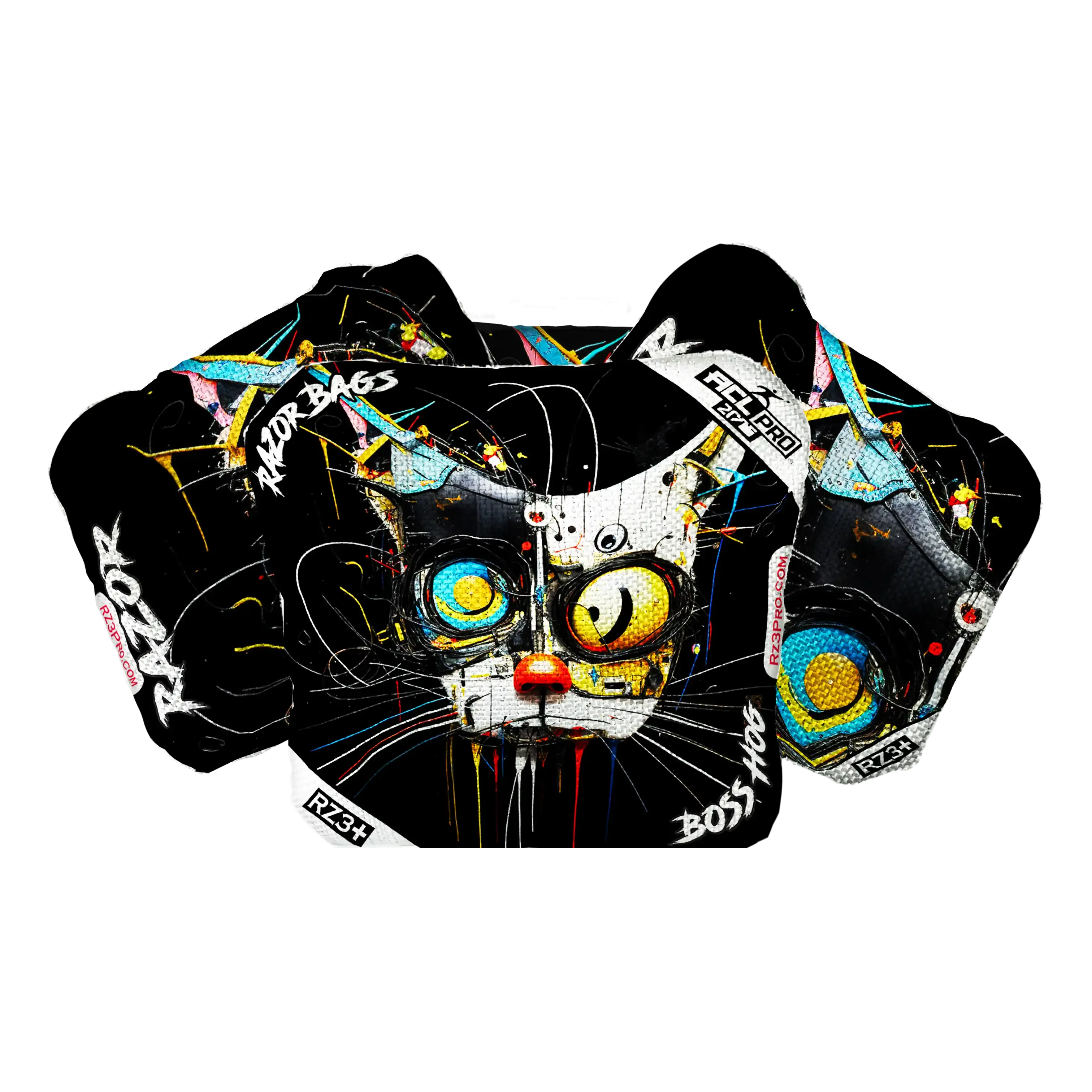 Boss Hog | Cat Abstract | ACL PRO Razor Cornhole Bags