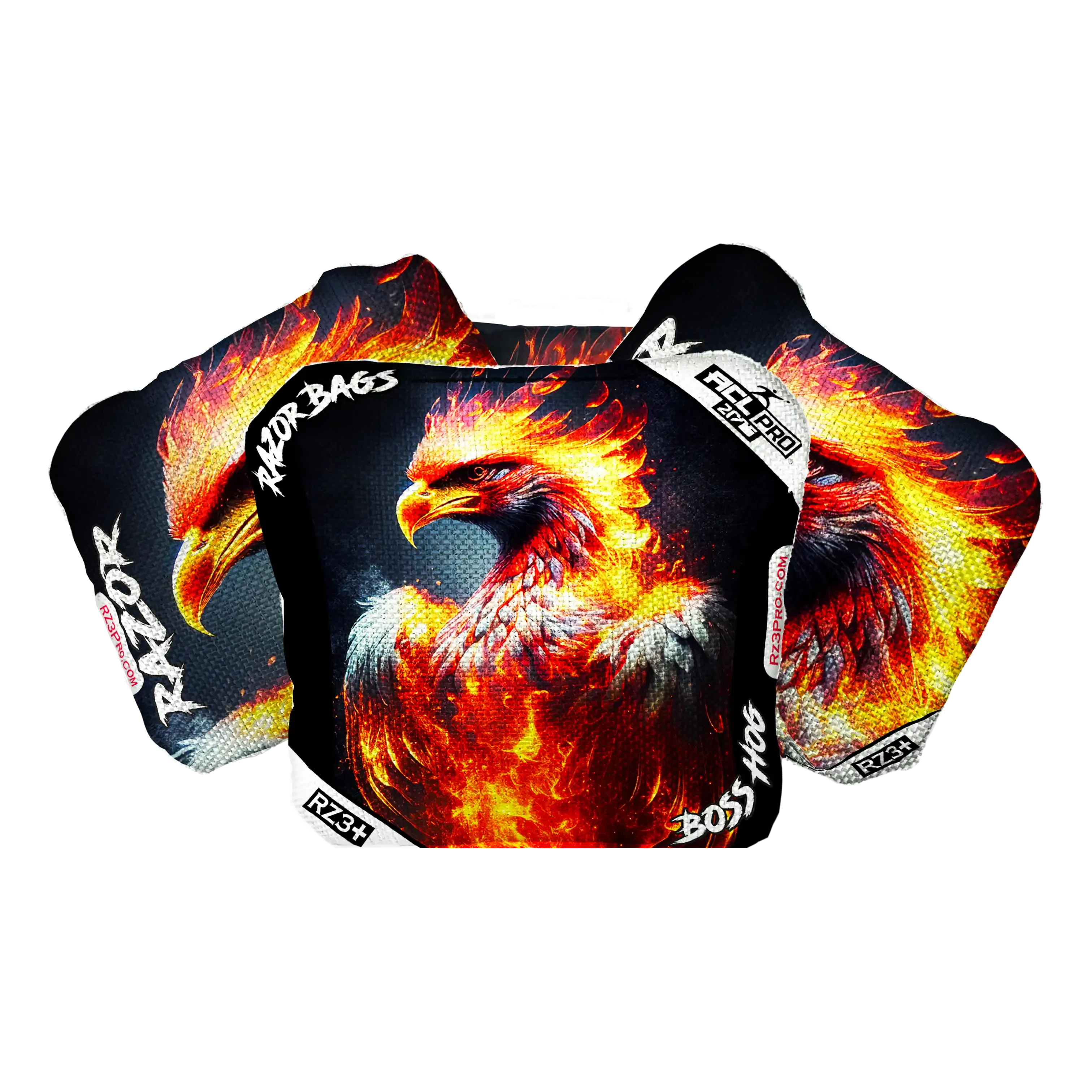 Boss Hog | Fire Phoenix | ACL PRO Razor Cornhole Bags