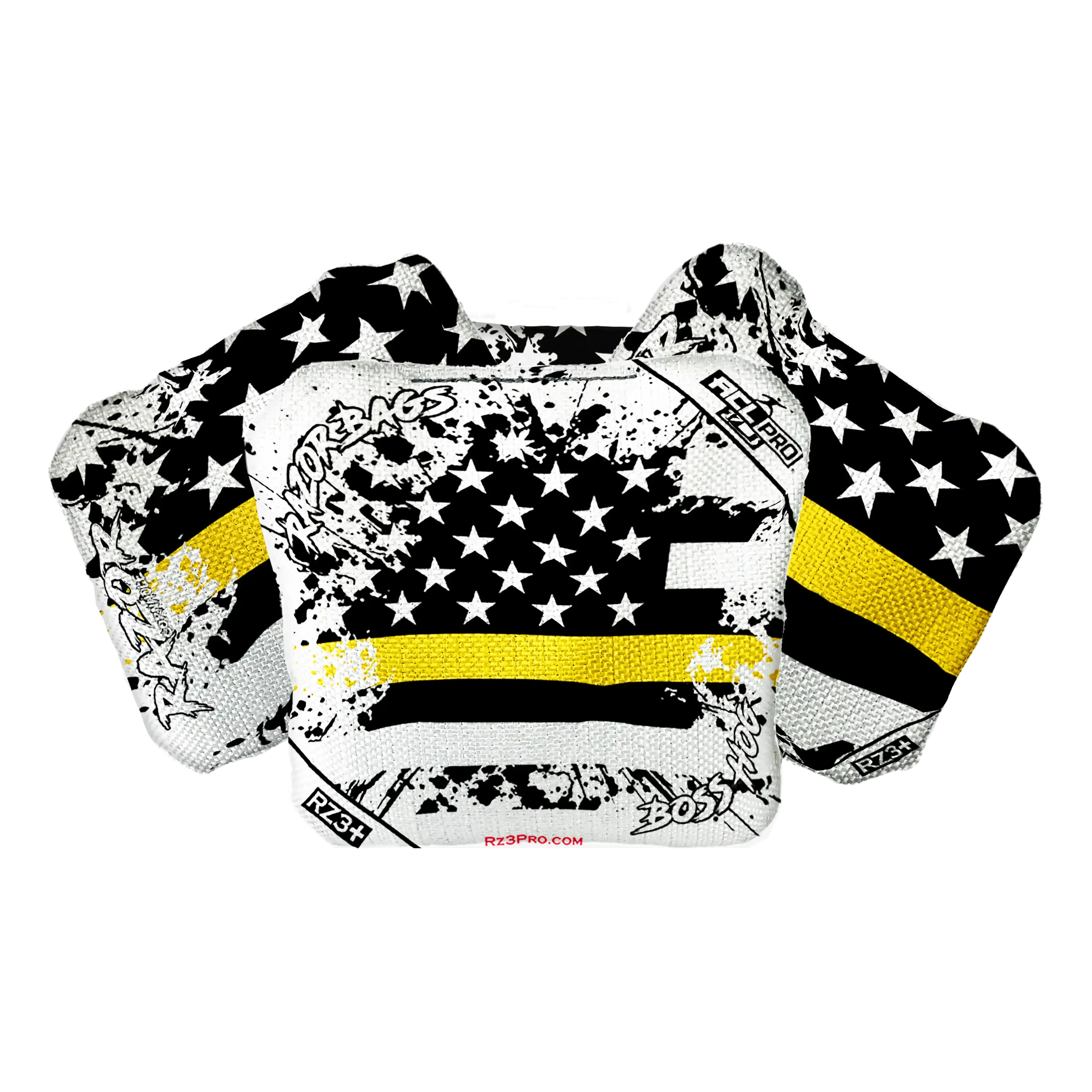 Boss Hog | Gold Line Flag | ACL PRO Razor Cornhole Bags