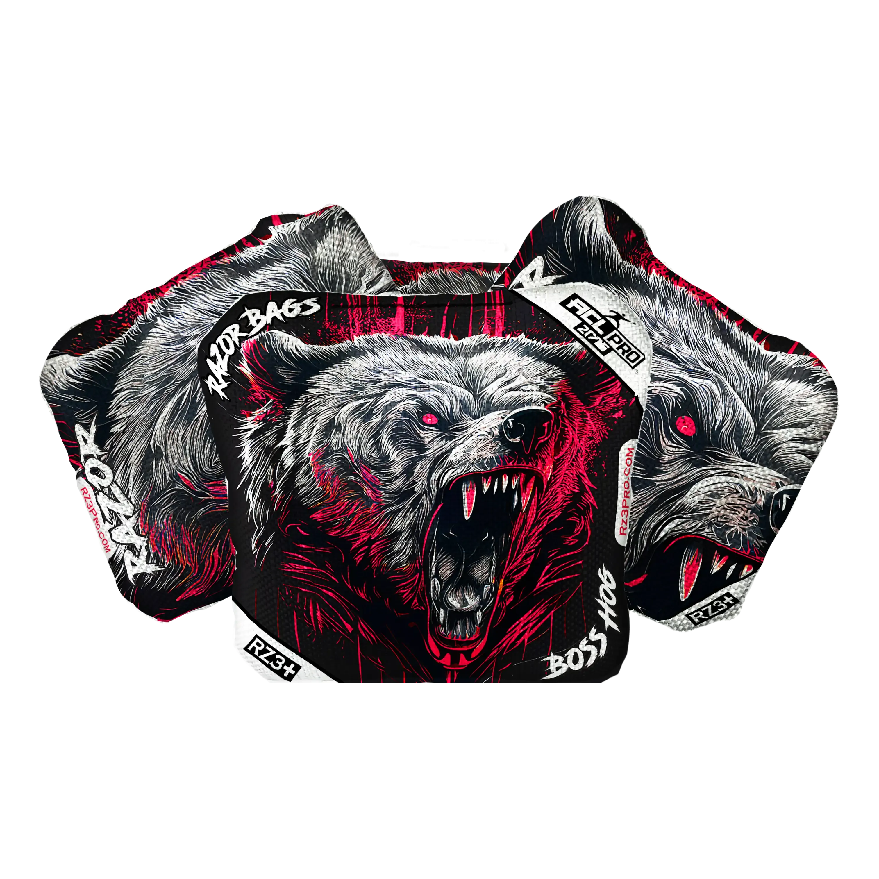 Boss Hog | Grizzly Black Series | ACL PRO Razor Cornhole Bags