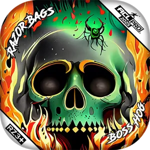 Boss Hog | Nuclear Skull | ACL PRO Razor Cornhole Bags