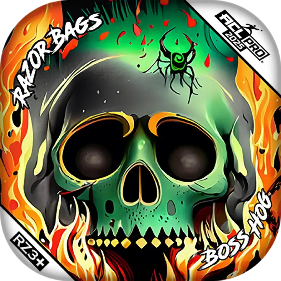 Boss Hog | Nuclear Skull | ACL PRO Razor Cornhole Bags