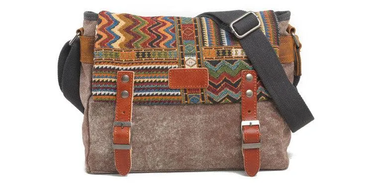 Brixton Messenger Shoulder HandBag- Khaki