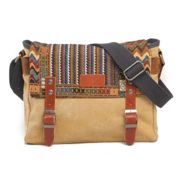 Brixton Messenger Shoulder HandBag- Khaki