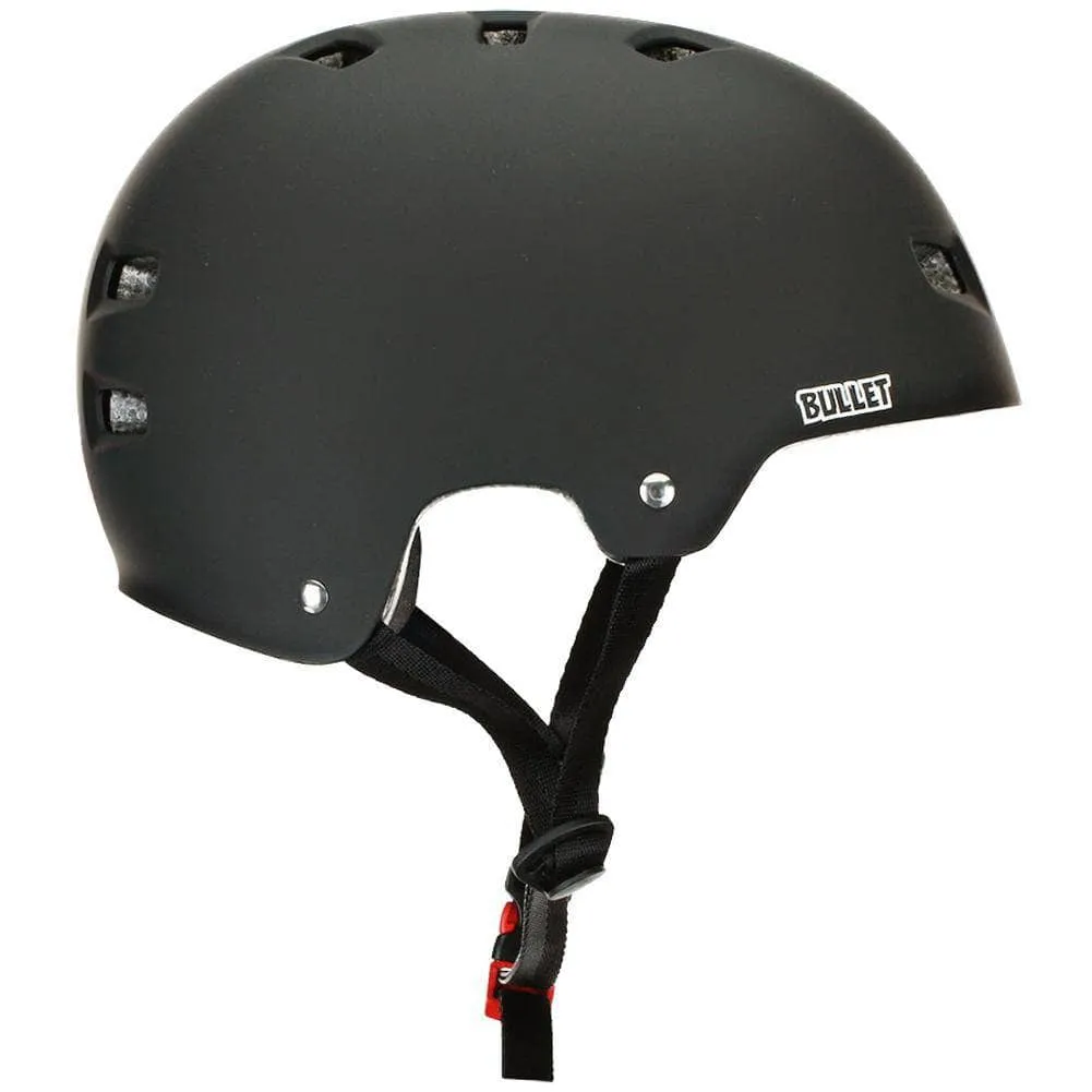 Bullet Adults Deluxe Skateboard Helmet - Matt Black