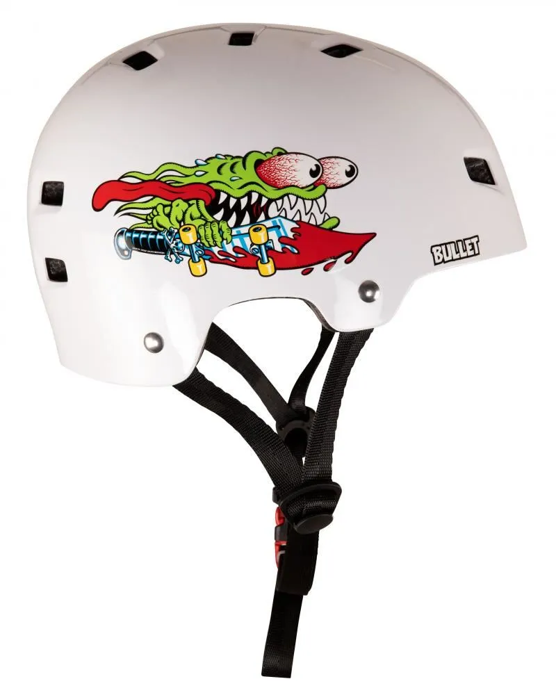 Bullet x Santa Cruz Helmet Slasher Youth - Gloss White