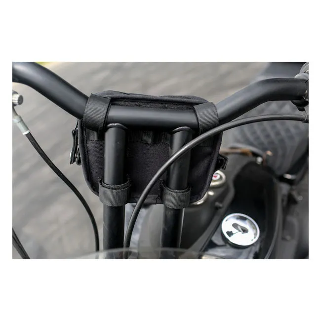 BURLY VOYAGER HANDLEBAR BAG, BLACK CORDURA