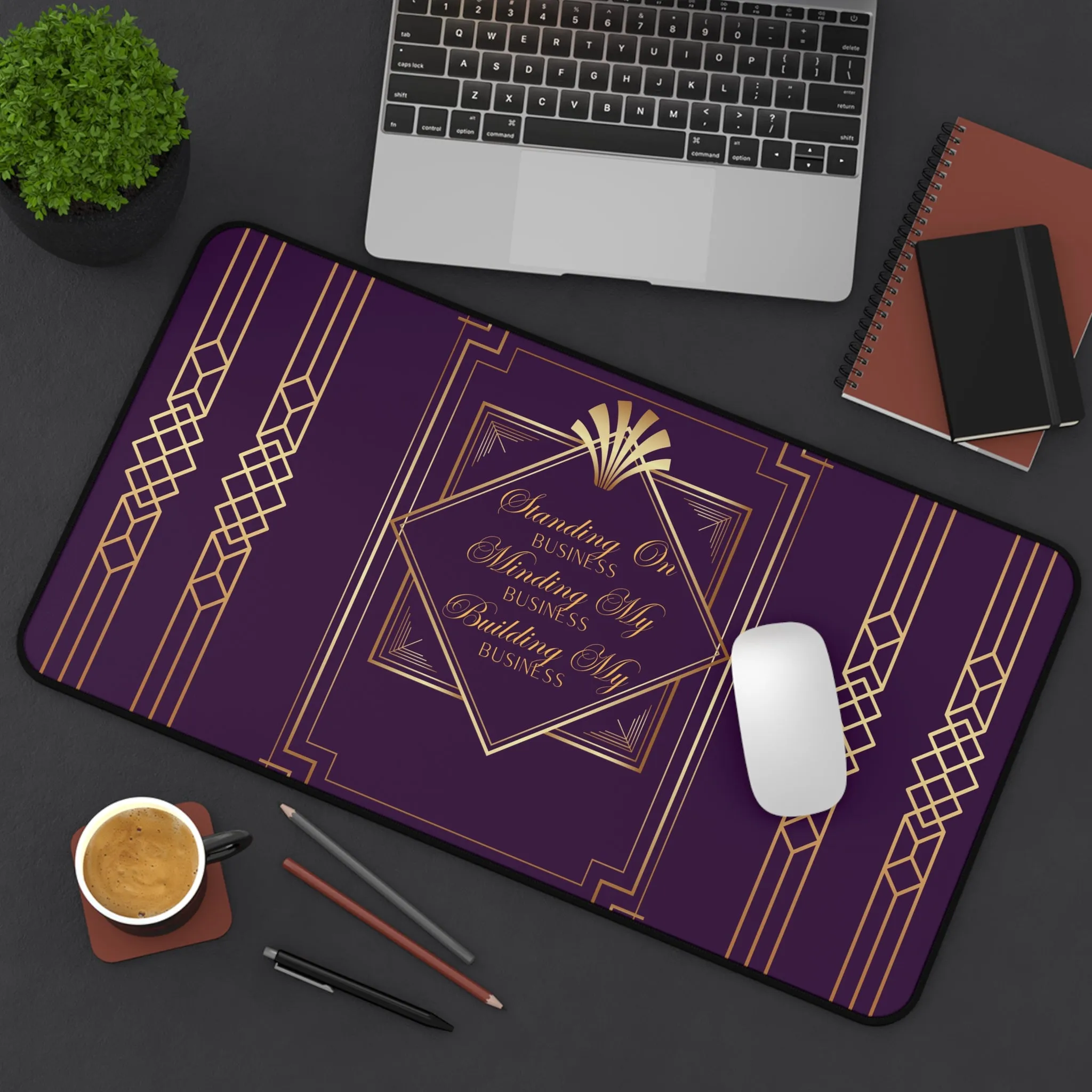 Business 2 (Purple) Desk Mat