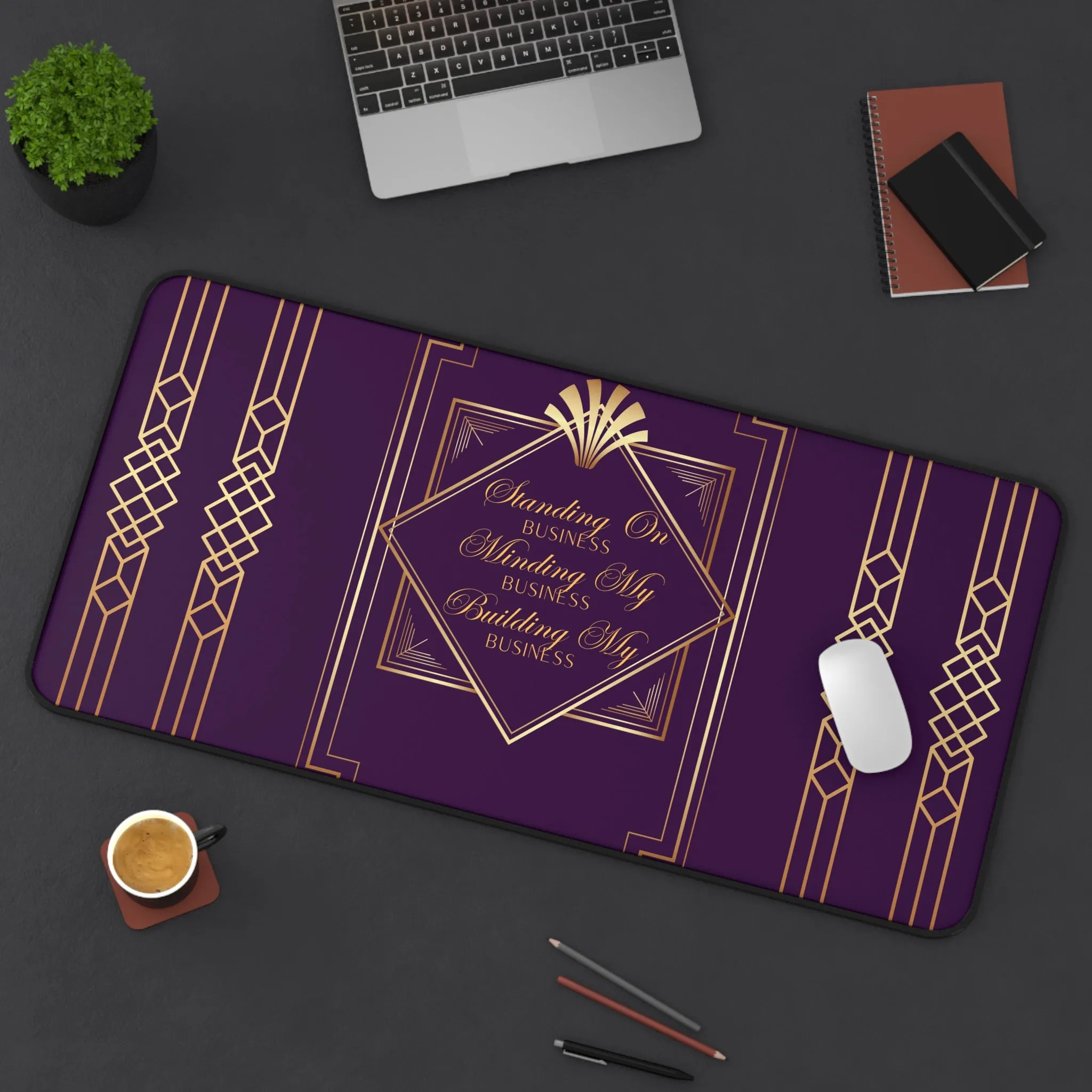 Business 2 (Purple) Desk Mat