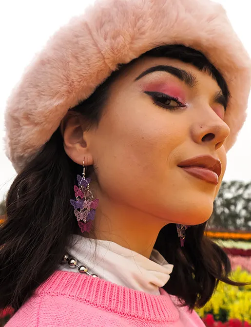 BUTTERFLY FOOLS GOLD EARRINGS