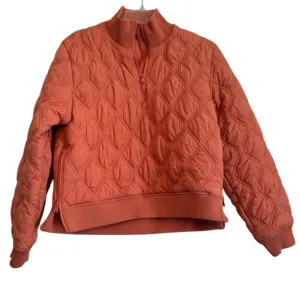CALIA Women's Quilted 1/2 Zip Pullover Jacket Apricot WAX33055