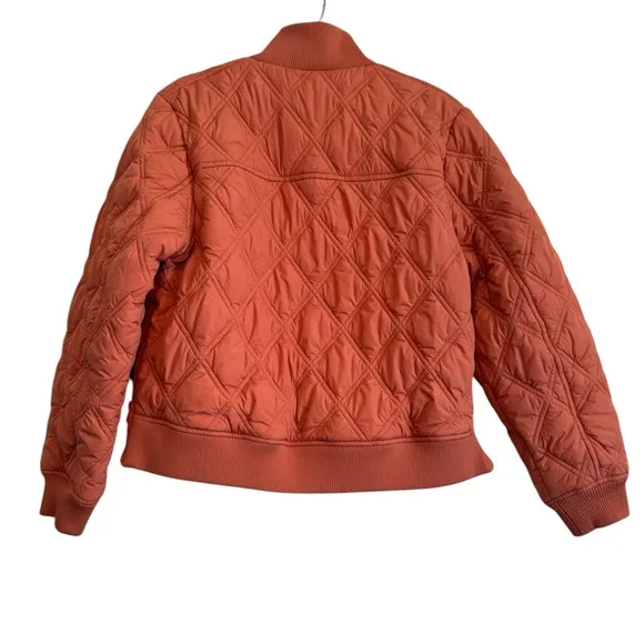CALIA Women's Quilted 1/2 Zip Pullover Jacket Apricot WAX33055