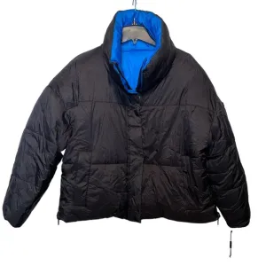 Calvin Klein Reversible Oversized Zip-up Puffer Jacket -black/blue Large