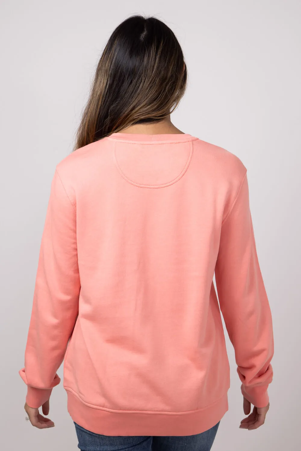 Carhartt Midweight Tencel Sweatshirt for Women in Aged Coral | 106179-P43