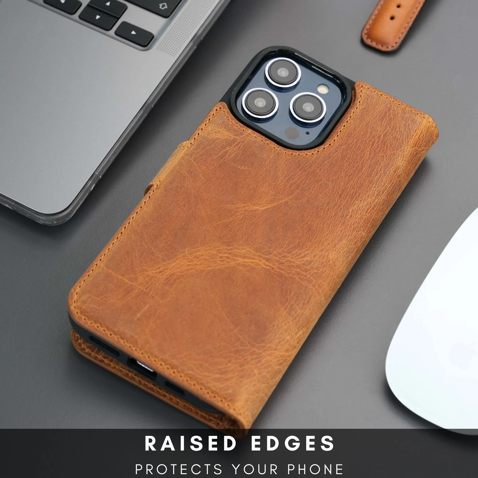 Casper iPhone 16 Plus Wallet Case Leather MagSafe