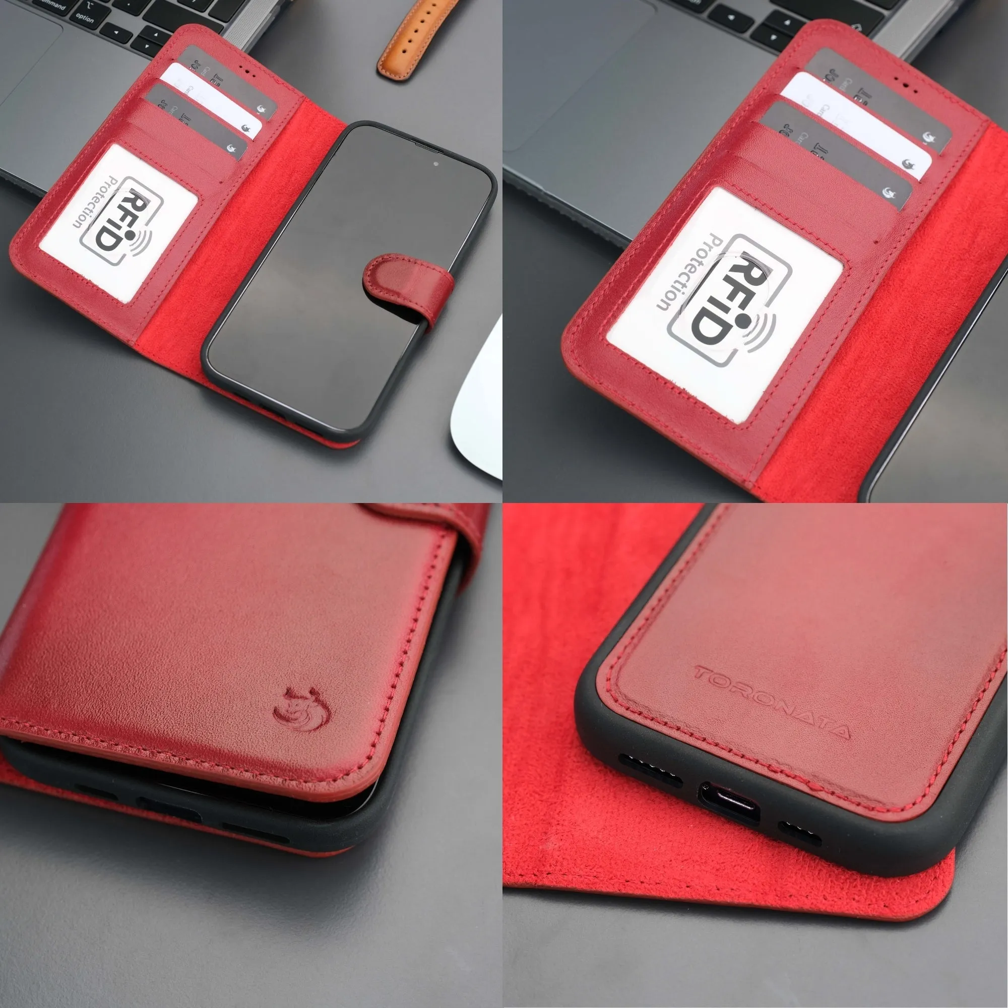 Casper iPhone 16 Plus Wallet Case Leather MagSafe