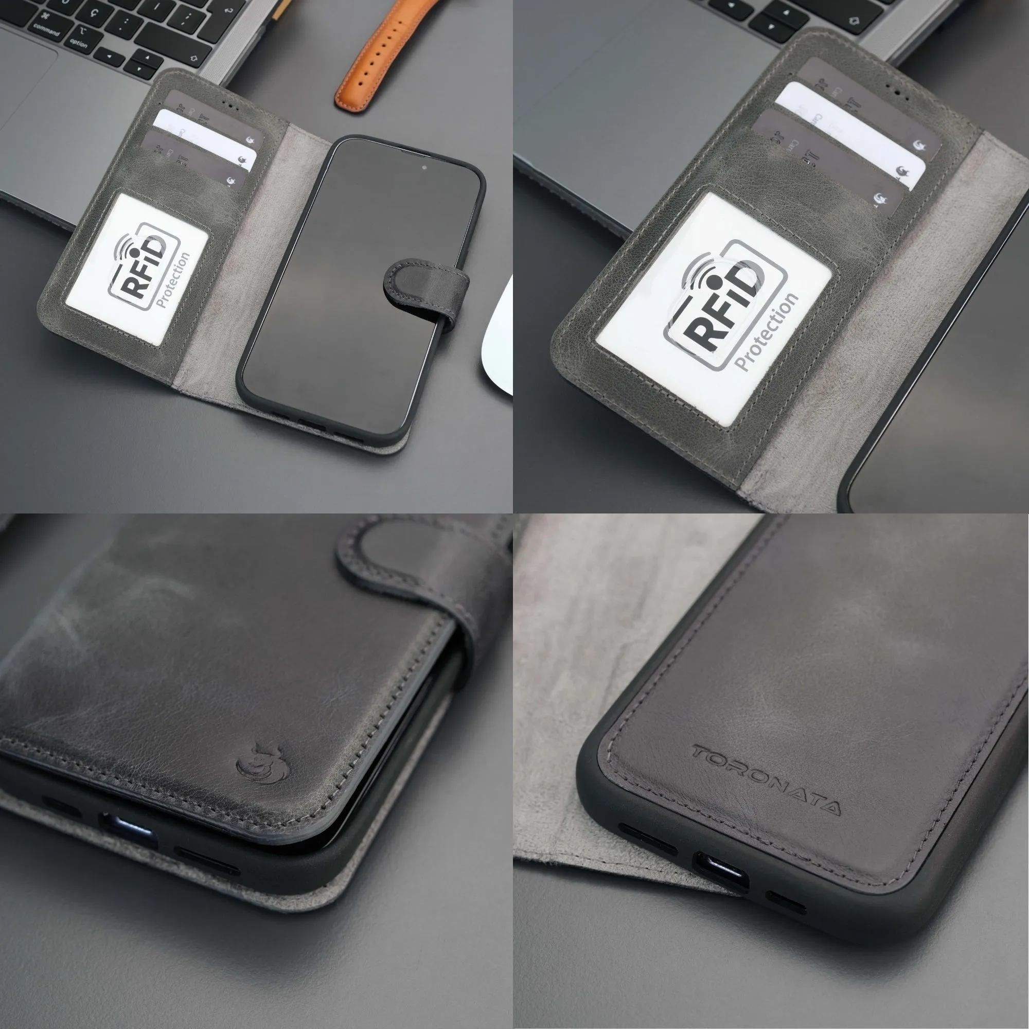 Casper iPhone 16 Plus Wallet Case Leather MagSafe