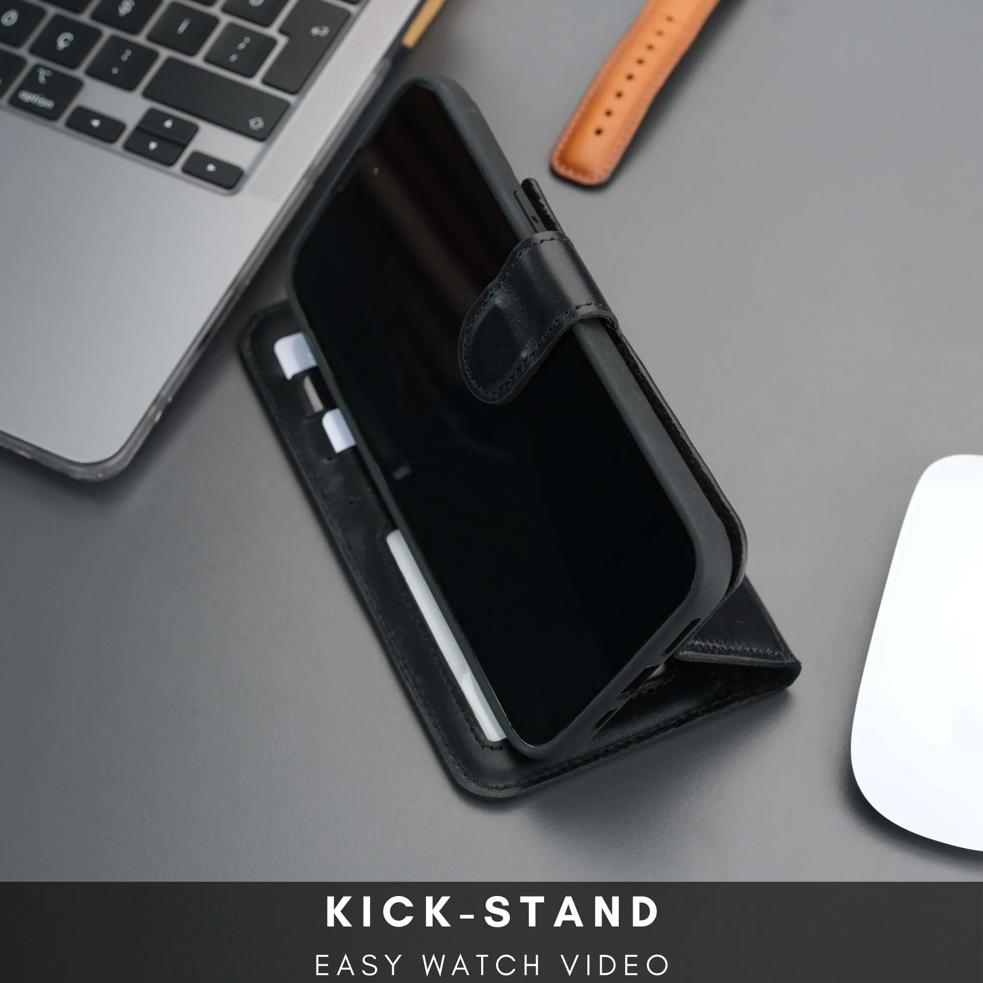 Casper iPhone 16 Plus Wallet Case Leather MagSafe