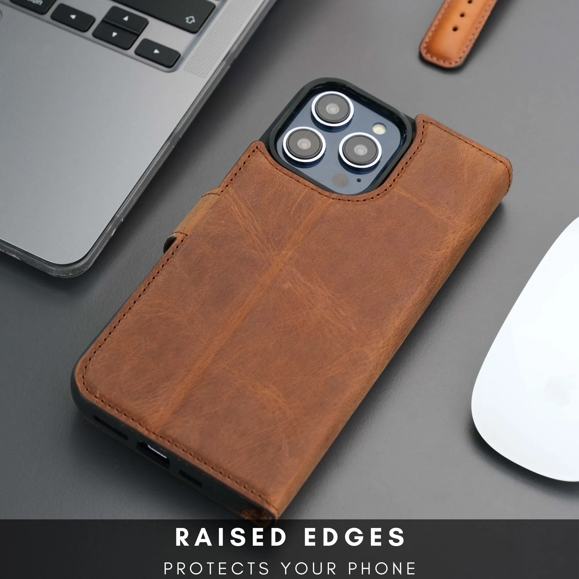 Casper iPhone 16 Plus Wallet Case Leather MagSafe