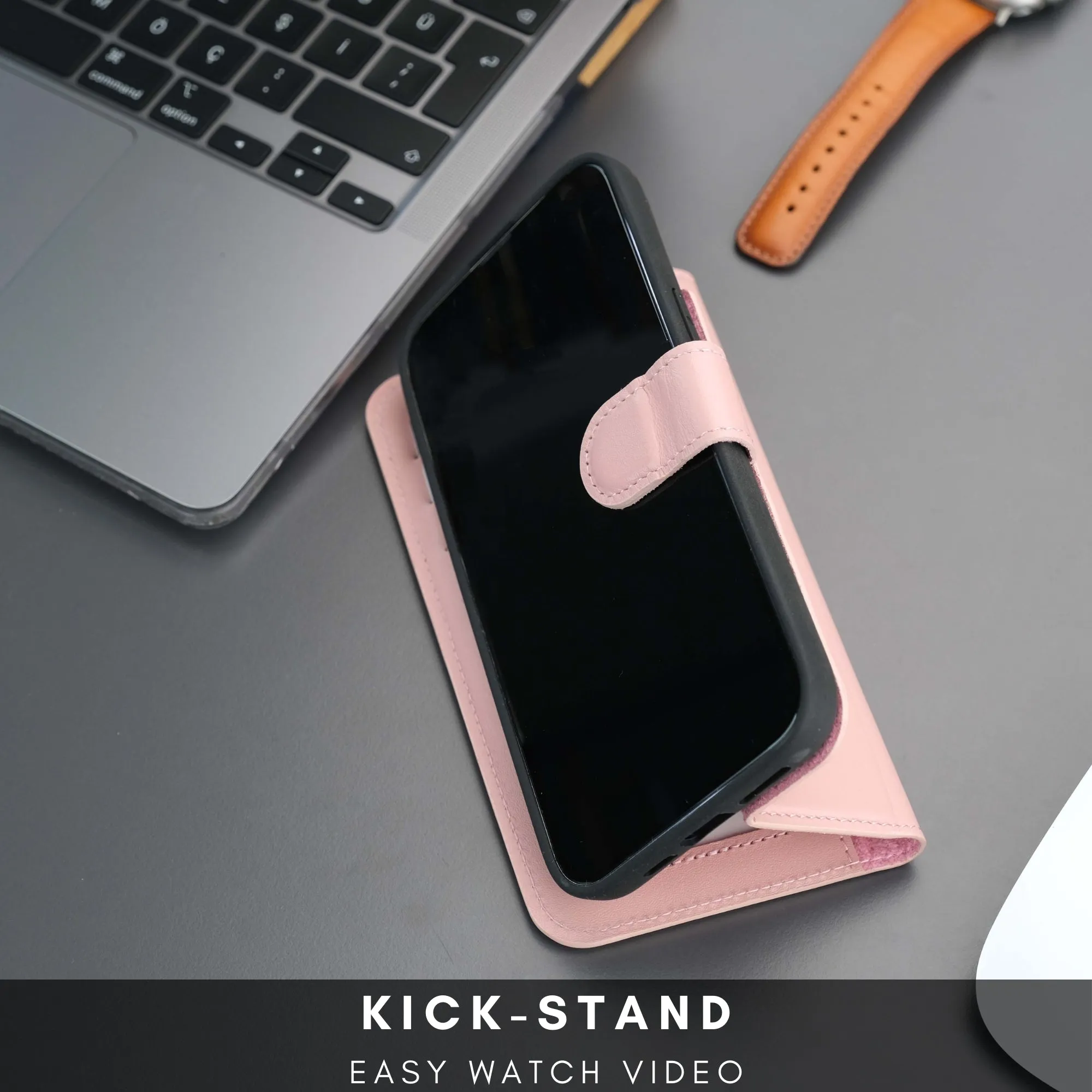 Casper iPhone 16 Plus Wallet Case Leather MagSafe