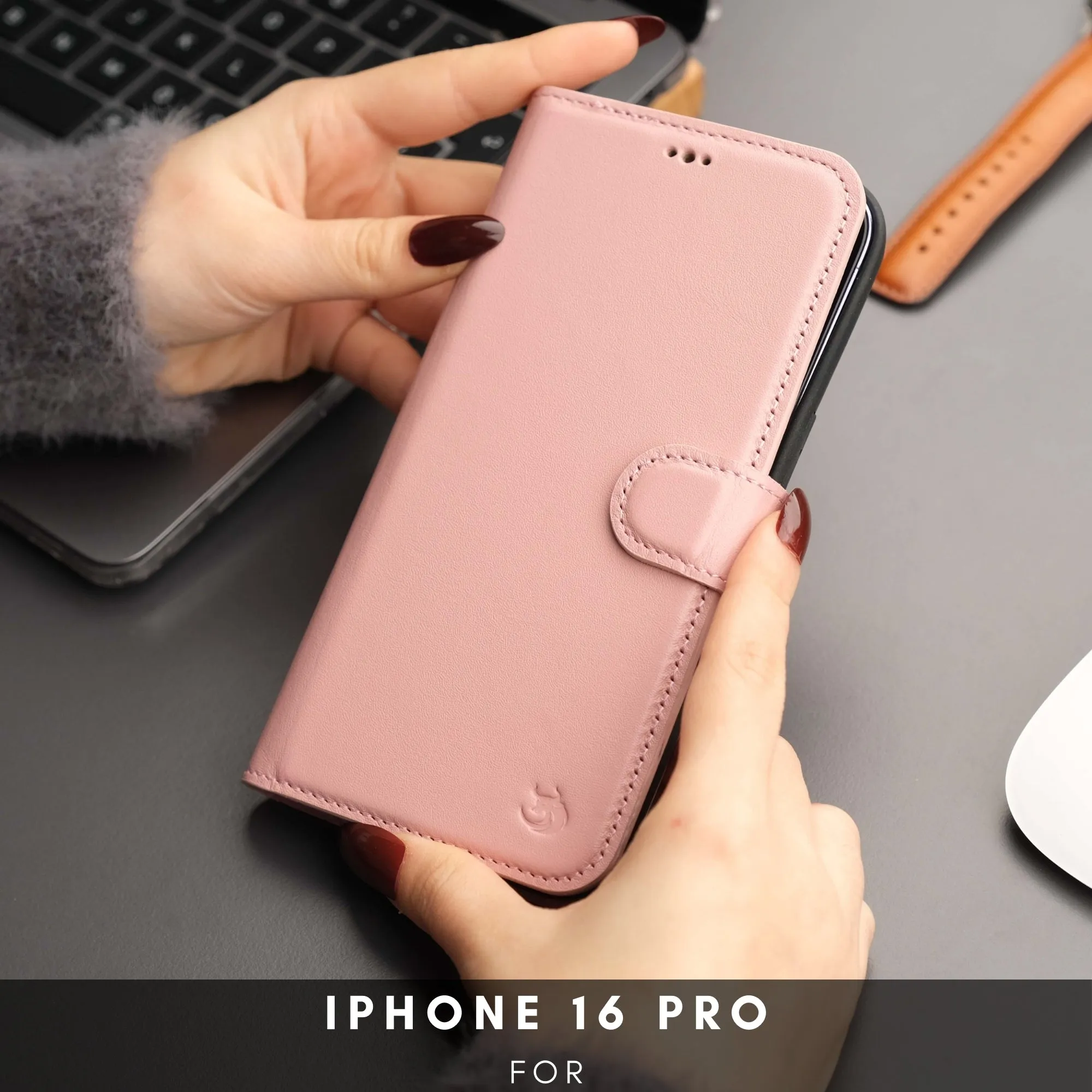 Casper iPhone 16 Plus Wallet Case Leather MagSafe