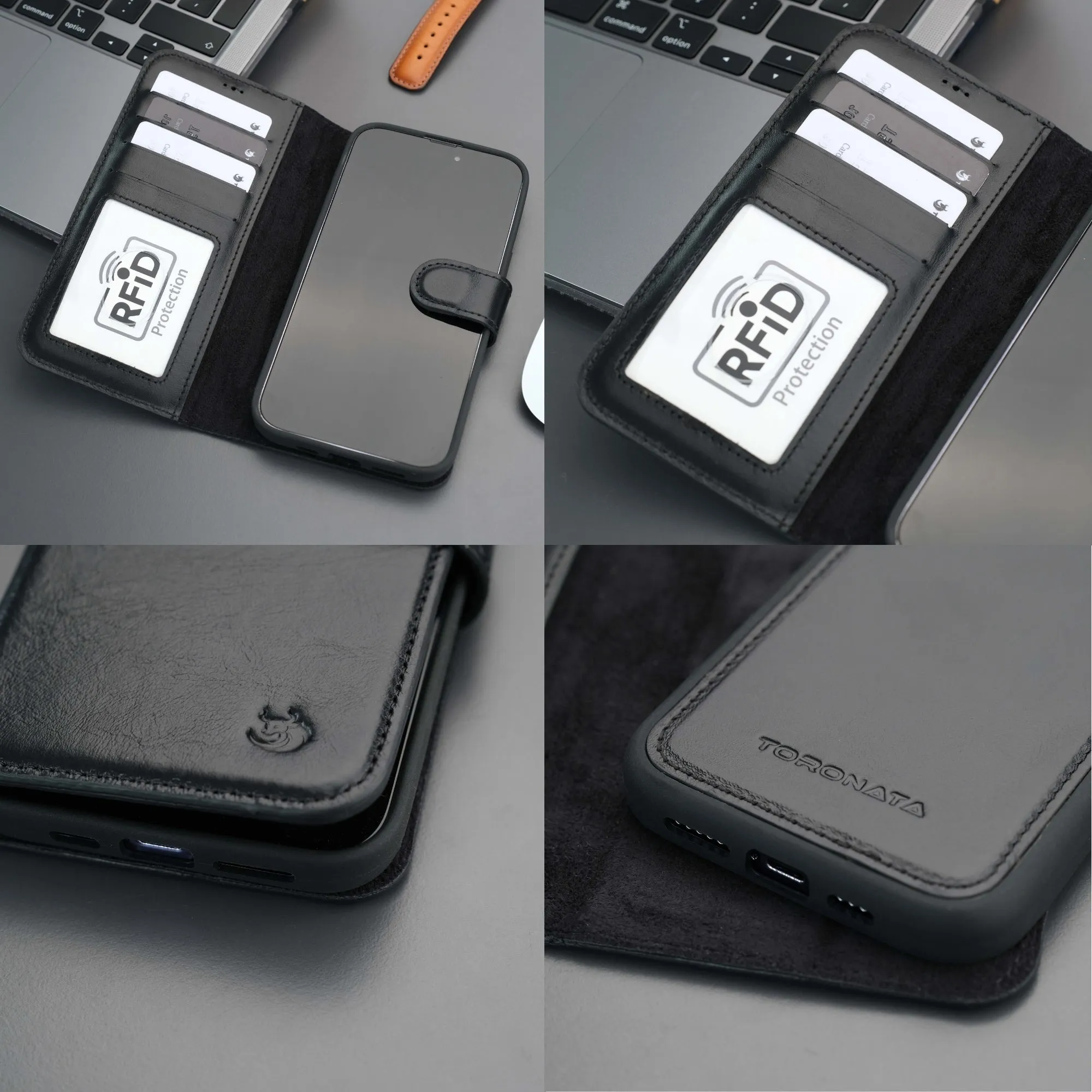 Casper iPhone 16 Plus Wallet Case Leather MagSafe