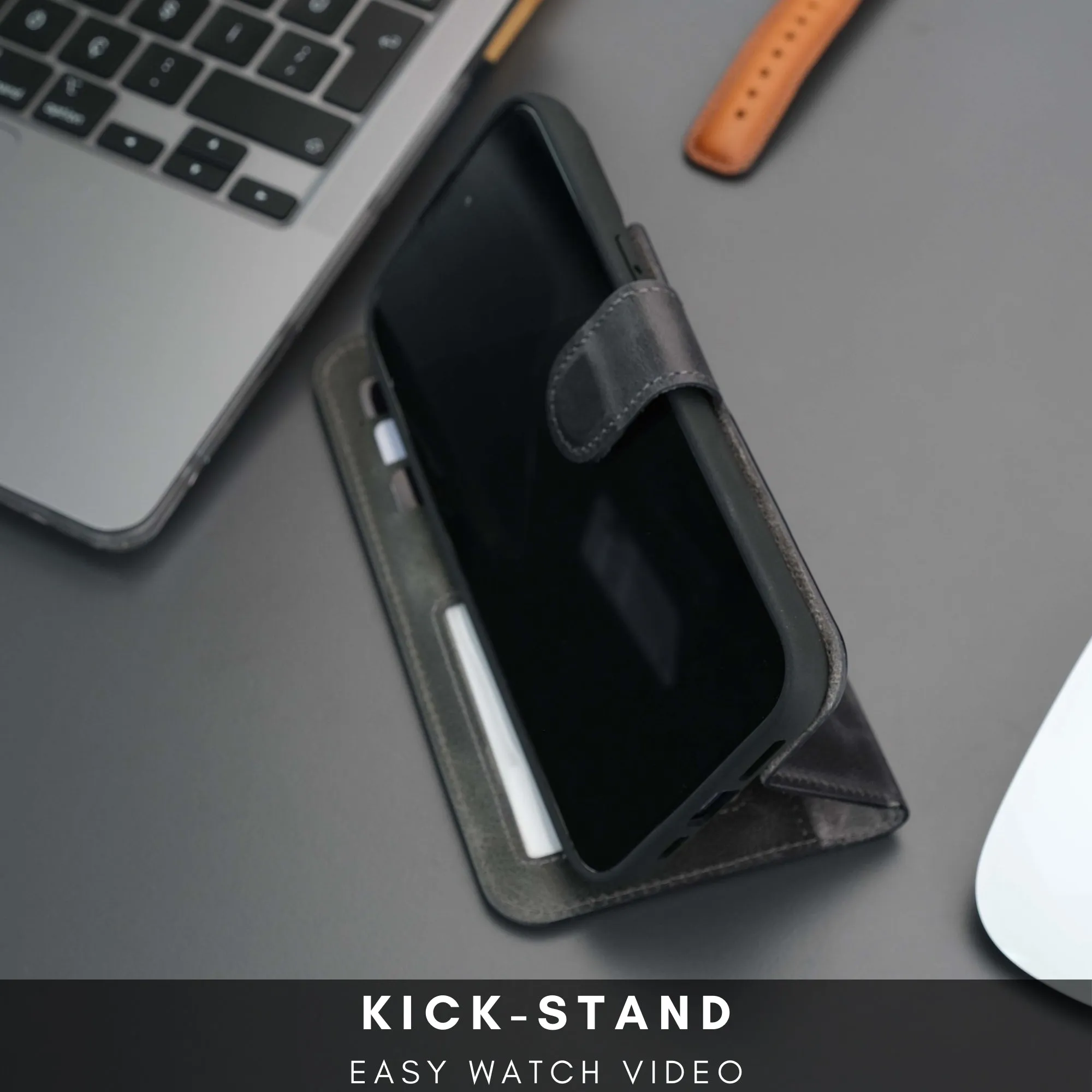 Casper iPhone 16 Plus Wallet Case Leather MagSafe