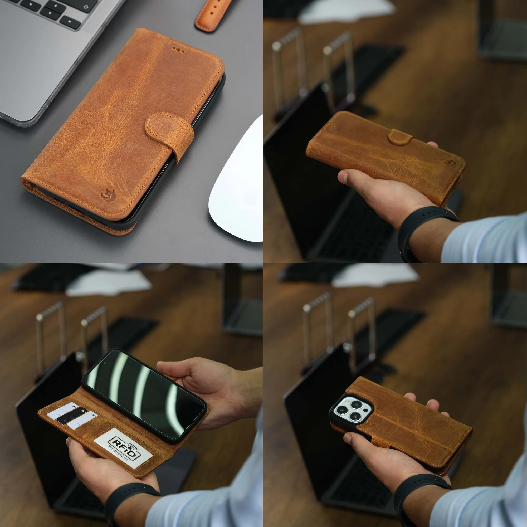 Casper iPhone 16 Plus Wallet Case Leather MagSafe