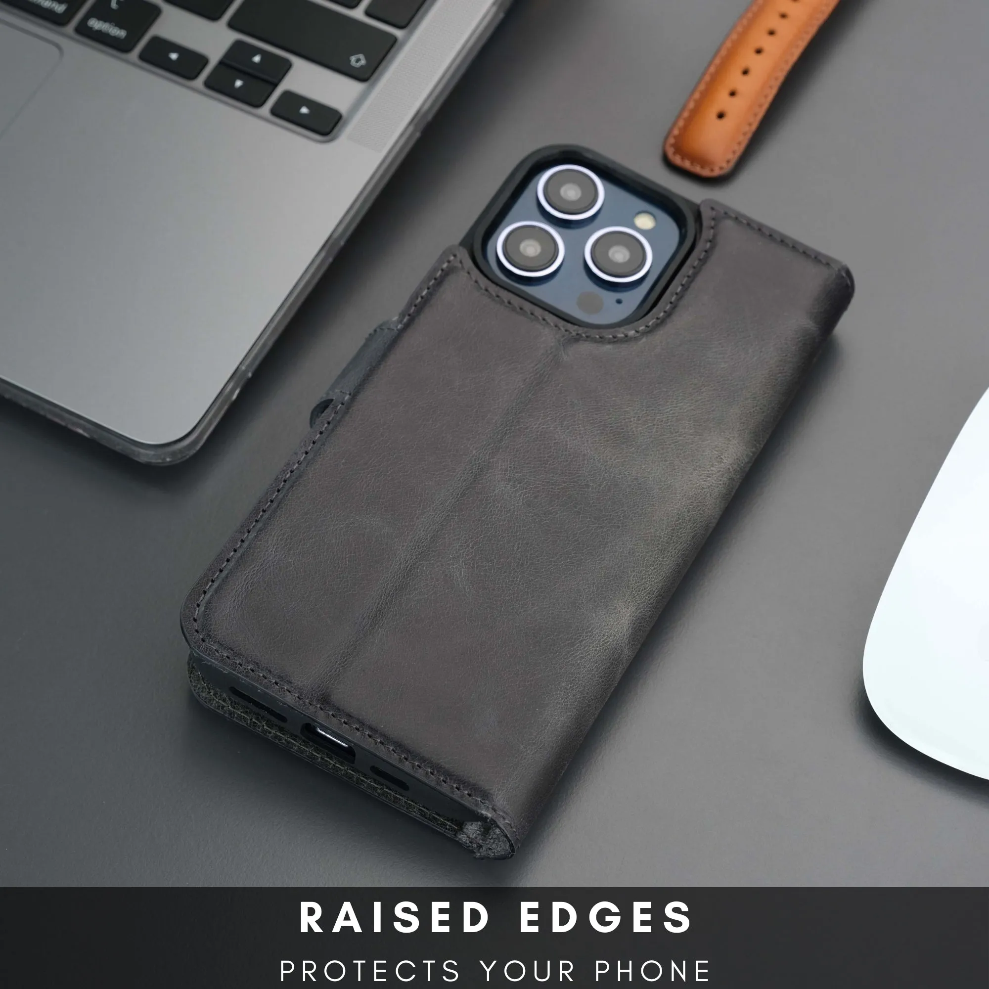 Casper iPhone 16 Plus Wallet Case Leather MagSafe