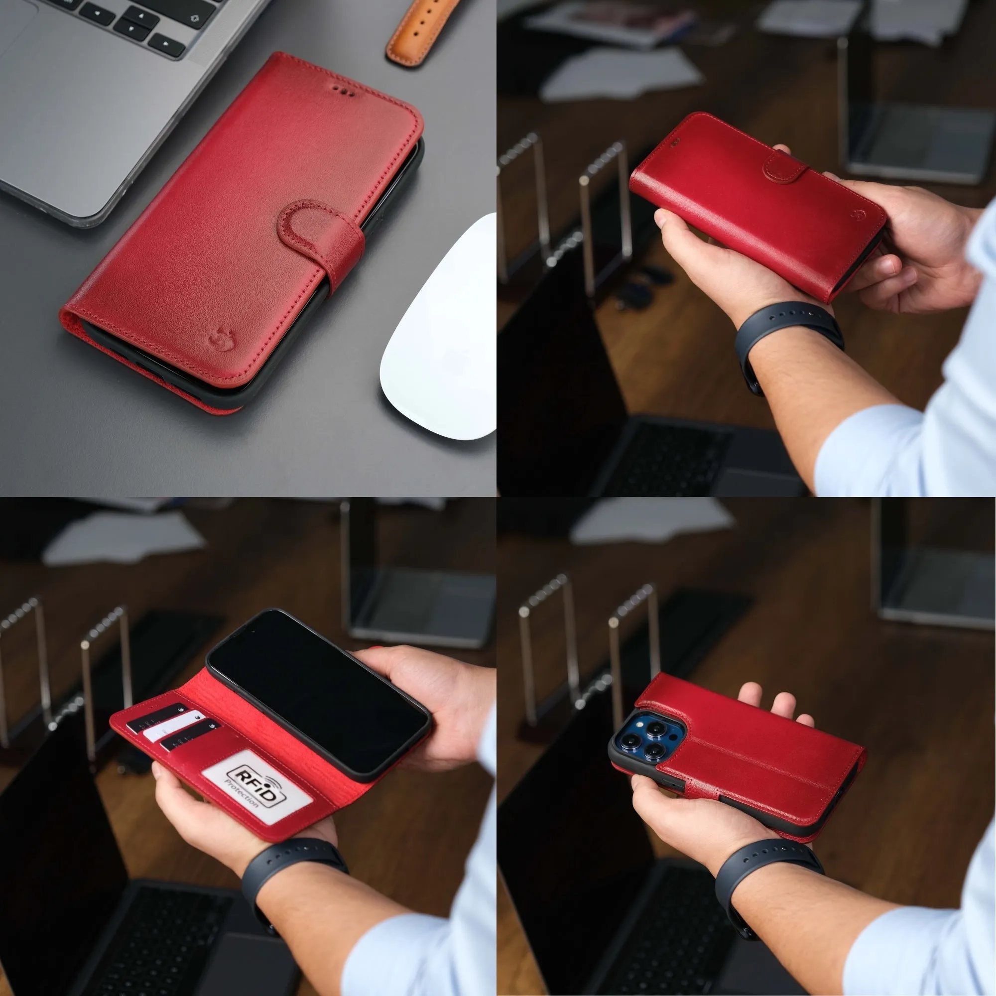 Casper iPhone 16 Plus Wallet Case Leather MagSafe