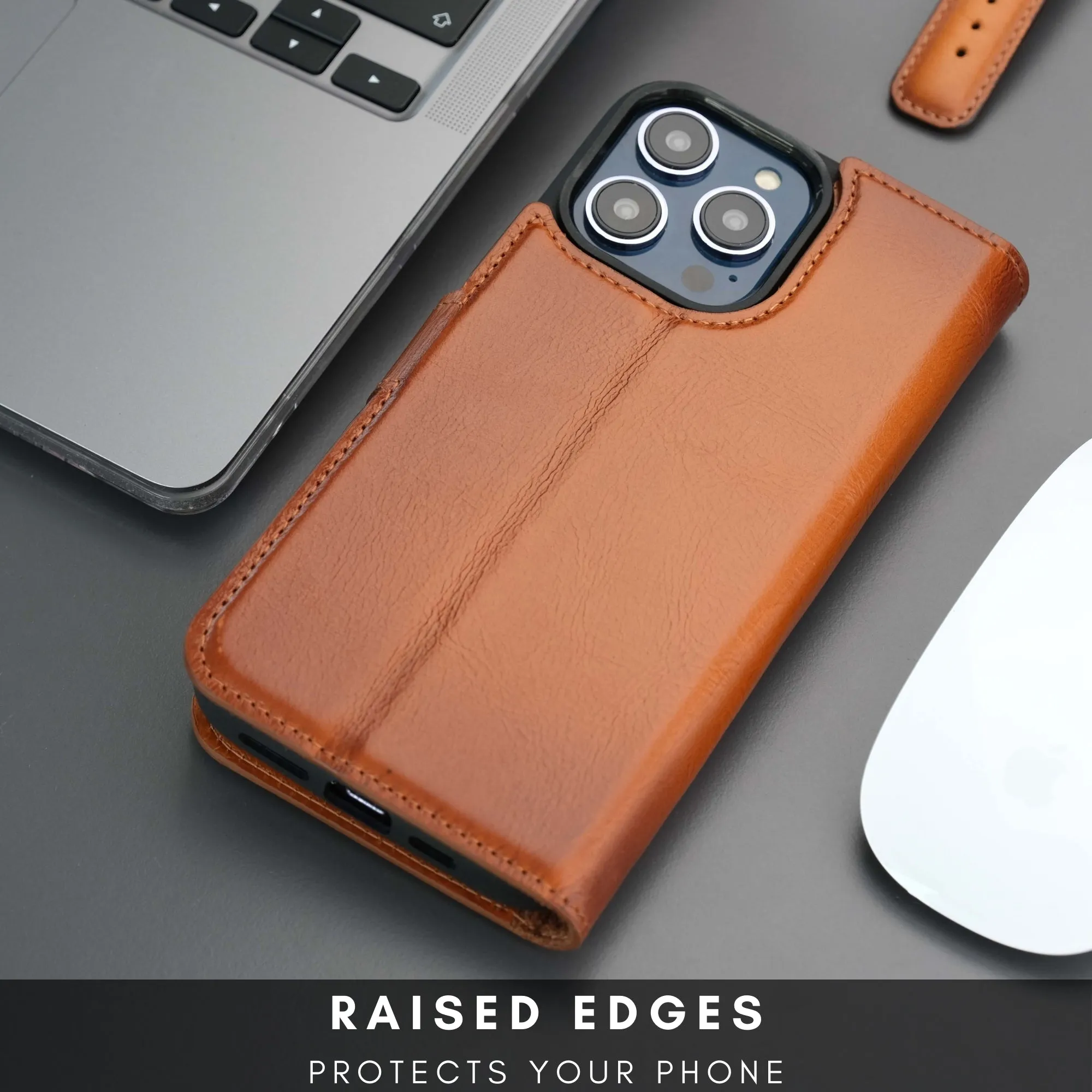 Casper iPhone 16 Plus Wallet Case Leather MagSafe