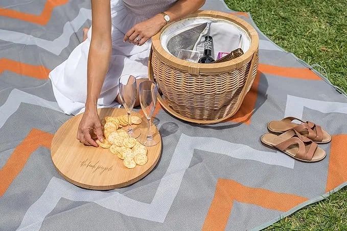 CGEAR Sandlite – Patented Sand-Free Beach Mat – Multi Use Outdoor Camping Mat, Picnic Blanket, Exercise Stretching Mat – Rollup Compact – Great for Families