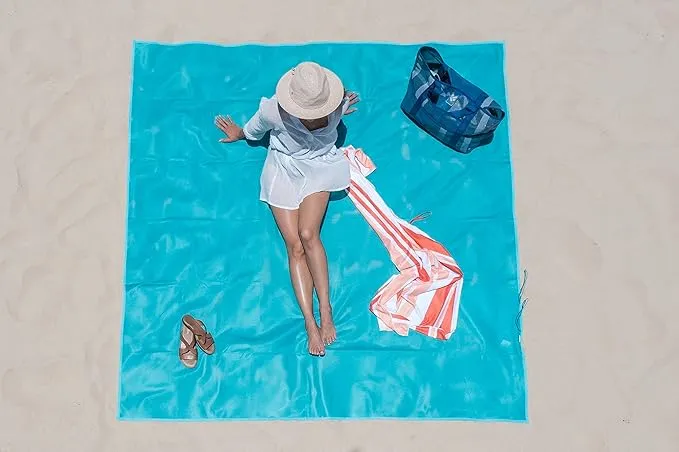 CGEAR Sandlite – Patented Sand-Free Beach Mat – Multi Use Outdoor Camping Mat, Picnic Blanket, Exercise Stretching Mat – Rollup Compact – Great for Families