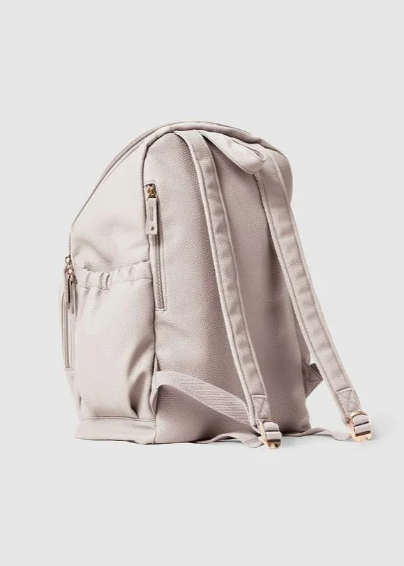 Chloe Backpack / Nappy Bag Stone Pebble