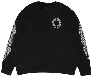 Chrome Hearts "Horseshoe Logo" Crewneck Black