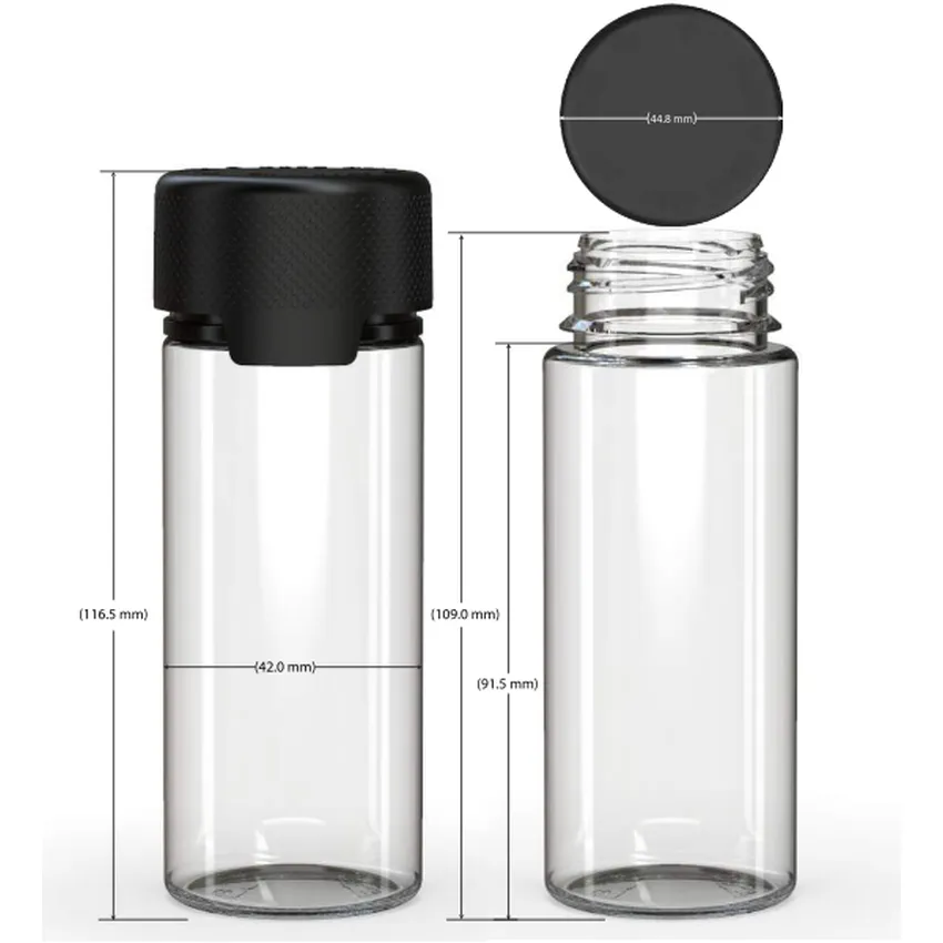 Chubby Gorilla 120Ml Aviator Cr Bottle With Inner Seal & Tamper Evident Break-Off Band (Clear Natural Bottle With Opaque White Closure) - (400 Count)