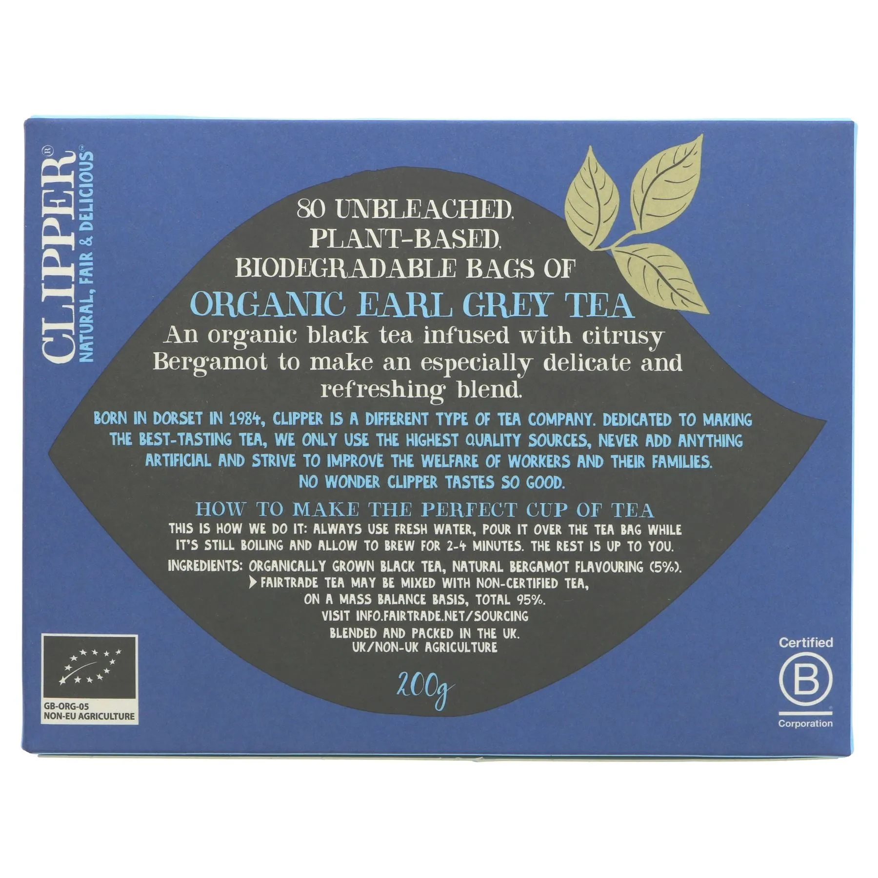 Clipper | Earl Grey | 80 bags