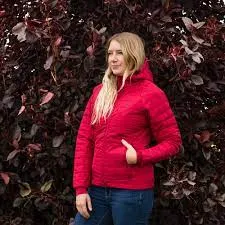 CLPF490-L-Red Jacket Packable Insulated Nat's
